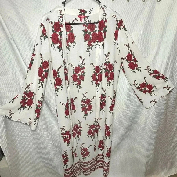 Guess Medium/Large Women’s Floral Long Cardigan - Picture 1 of 4